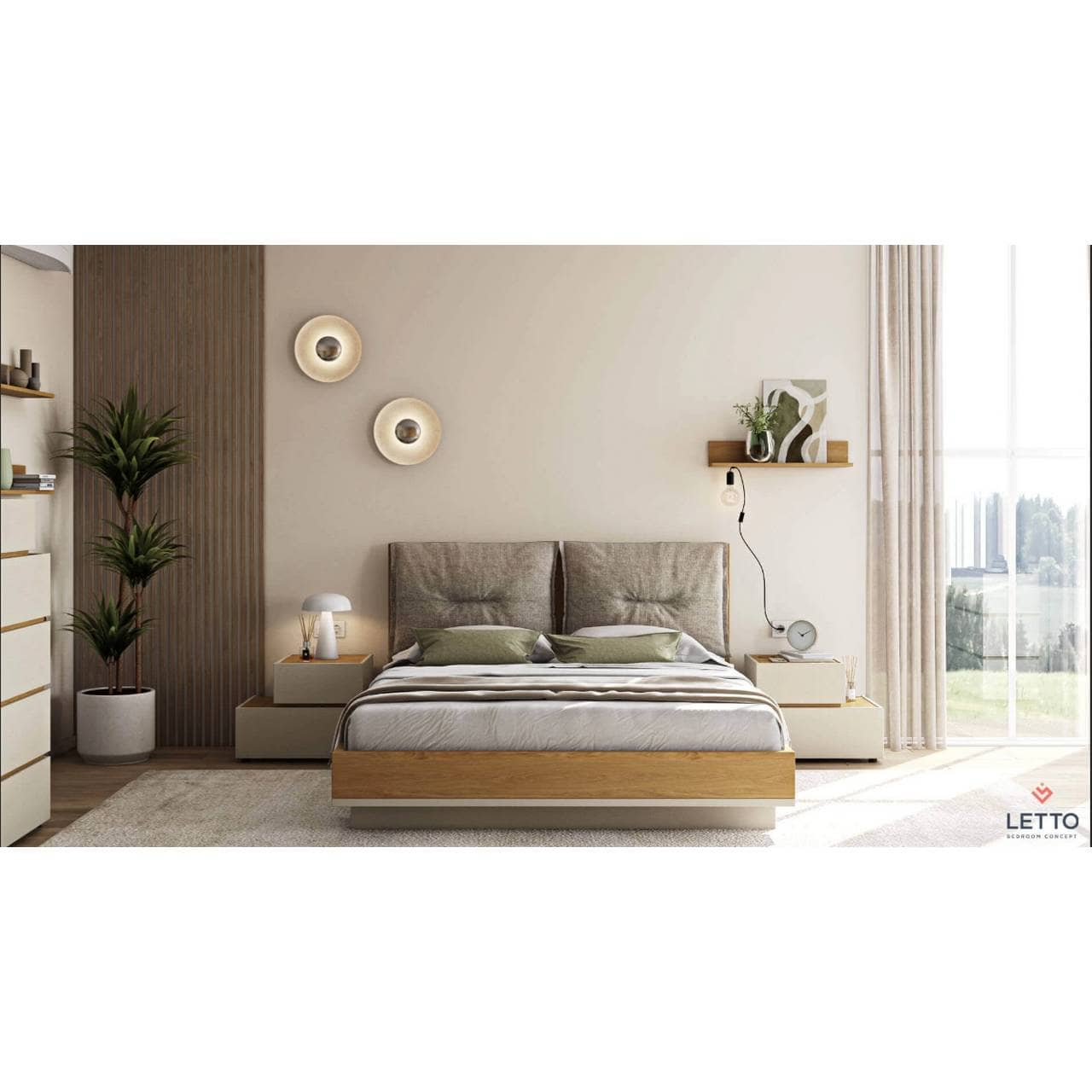 Σετ κρεβατοκάμαρας Letto Loft M31