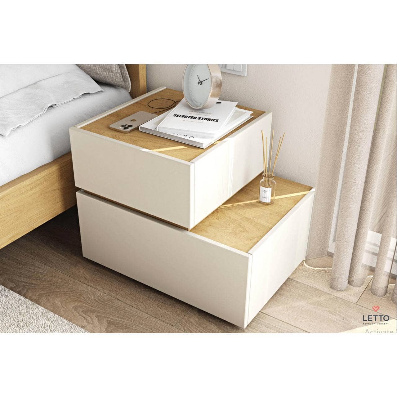 Σετ κρεβατοκάμαρας Letto Loft M31