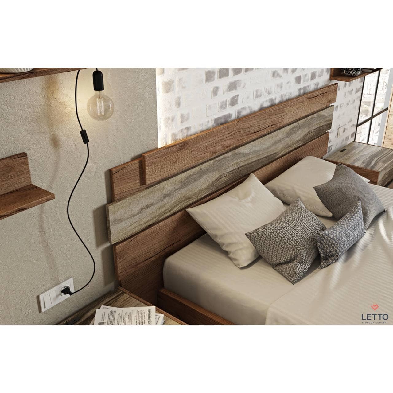 Σετ κρεβατοκάμαρας Letto Sicilia